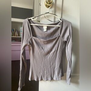 H&M square neck long sleeve